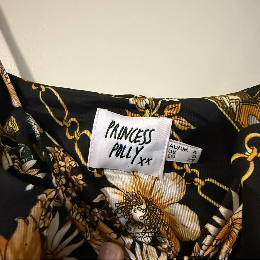Princess Polly Black and Gold Sundress - Picture 3 of 3